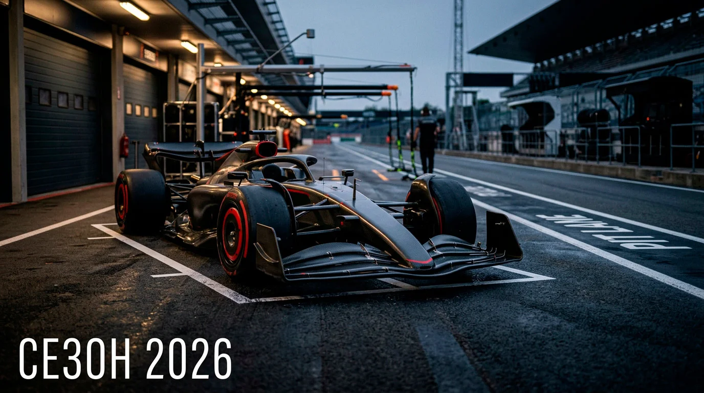 Болид на Формула 1 за сезон 2026 на пистата — нова хибридна силова уредба и регулации
