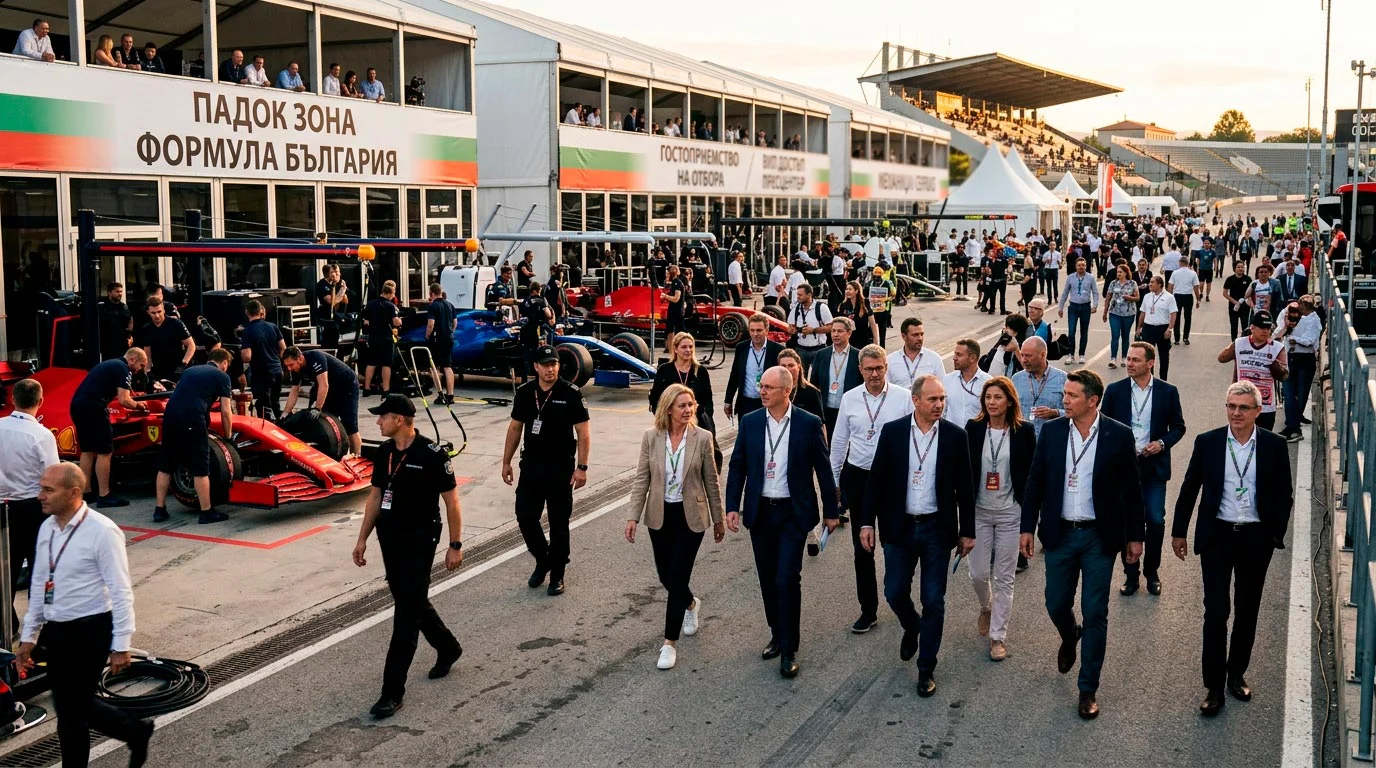 Спонсорски лога на F1 болиди по време на състезание