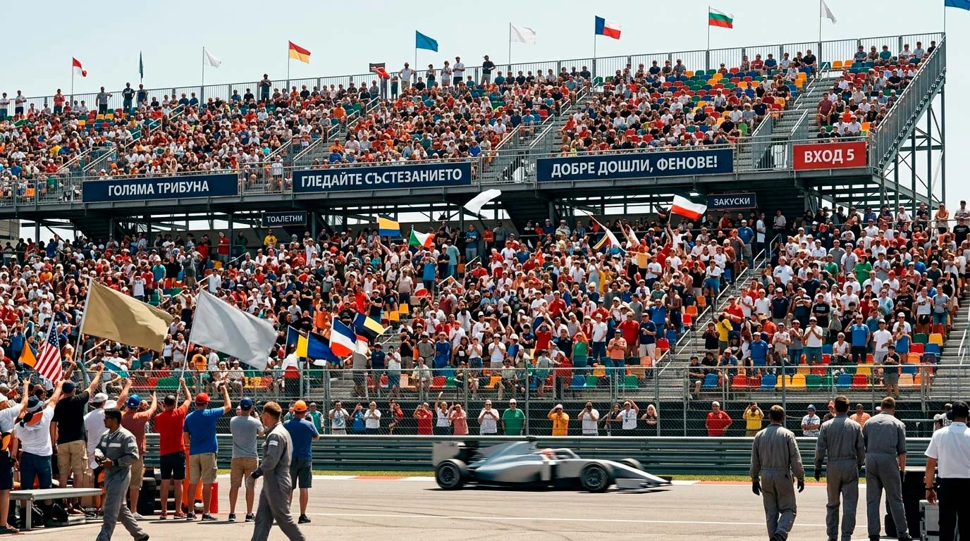 Американски F1 фенове на трибуните на писта в САЩ