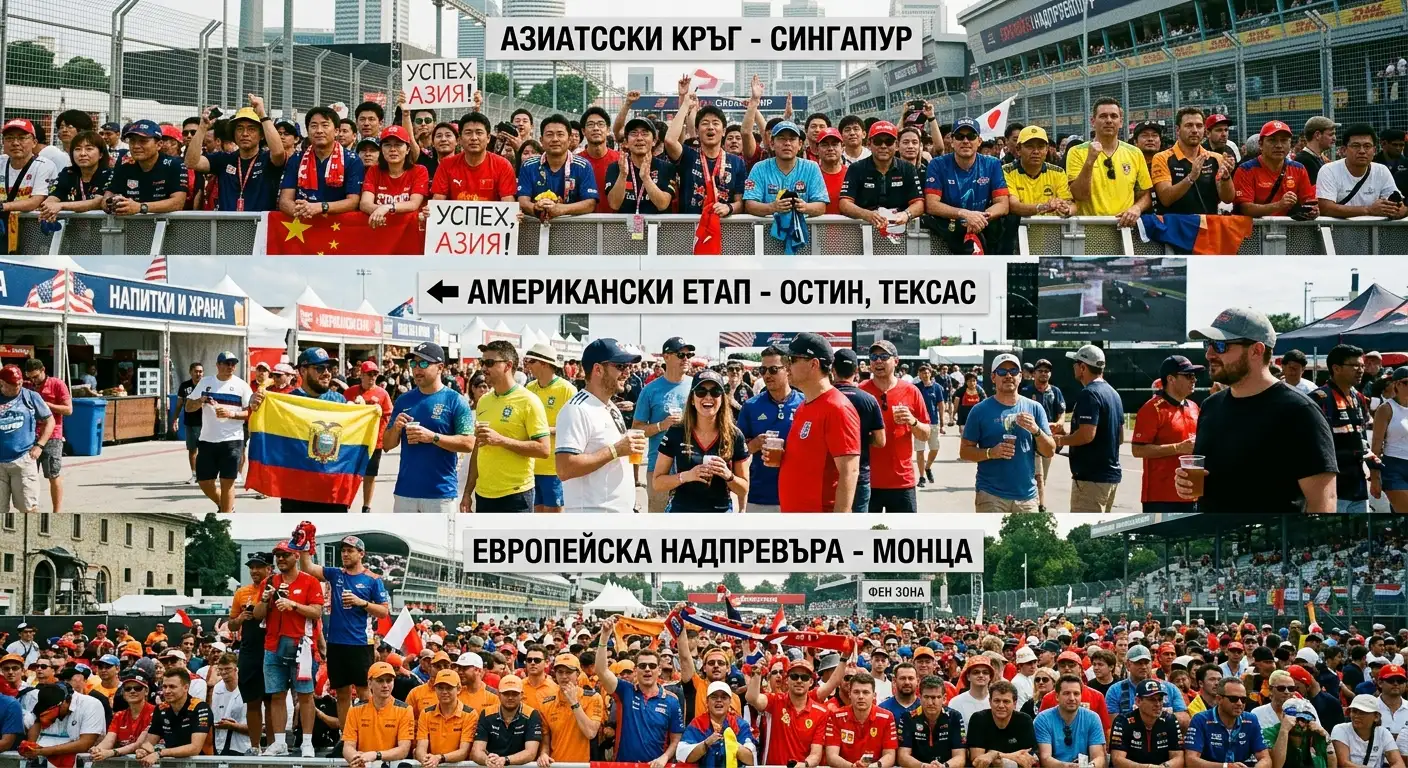 Фенове от различни регионални Гран при по света